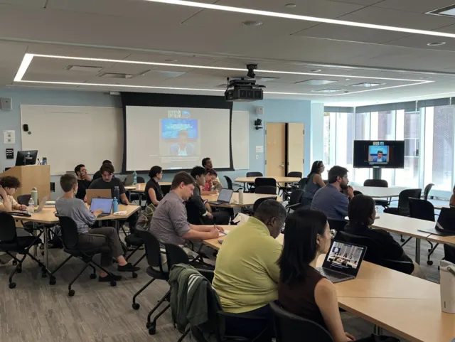 Seminar with a remote speaker